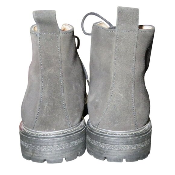 KENZO Homme Black Italian Suede Leather lace up dress boots size 43 or US 10 - Picture 4 of 10